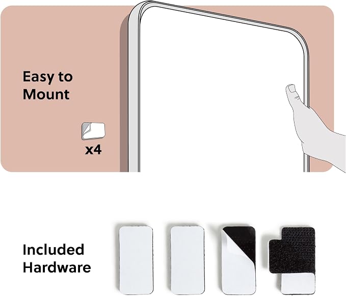 U Brands 11 x 14 Modern Bevel Dry Erase Board, Wood Grain Print, Includes - Image 5