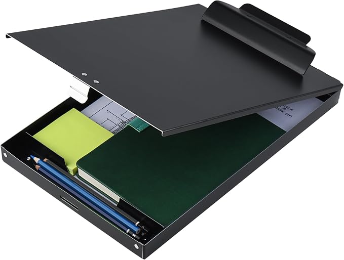 ZCZN Recycled Aluminum Storage Clipboard, Clipboard Box, Form Holder, Suitable by ZCZN