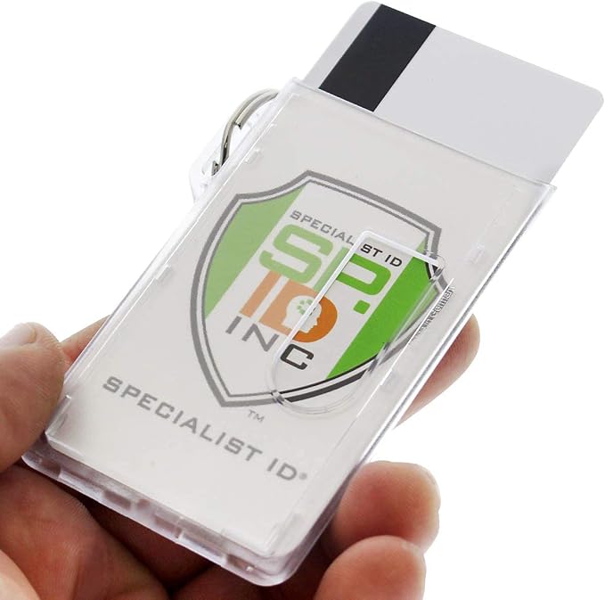 Specialist ID - 2 Pack Heavy Duty Fuel ID Badge Holders - Holds Two Cards - - Image 5
