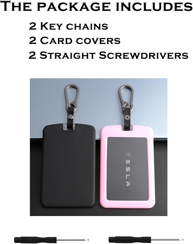 TANDRIVE 2PCS Silicone Key Card Holder Case Compatible - Image 6