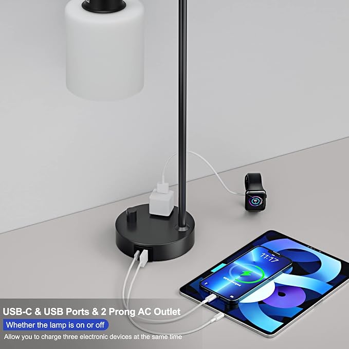 Industrial Bedroom Table Lamps for Bedside - Image 3