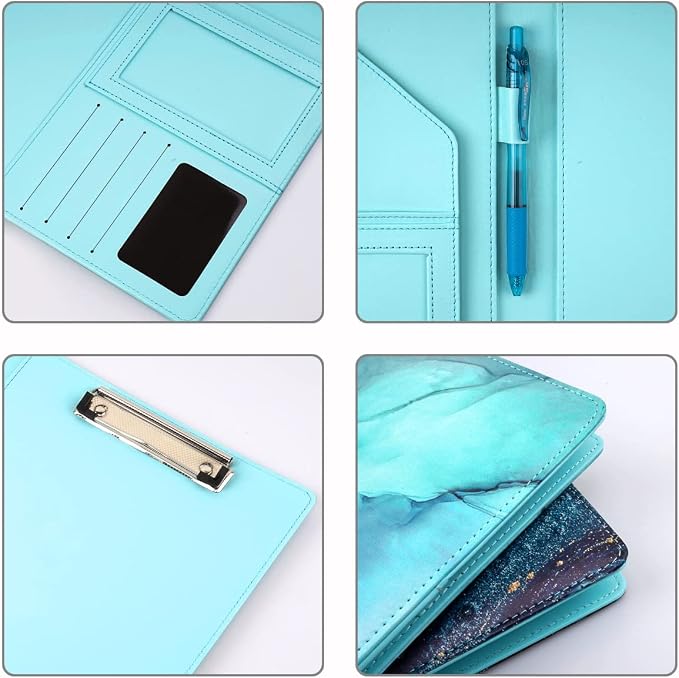 Padfolio Business, Resume Portfolio Folder, Leather Interview Organizer - Image 4