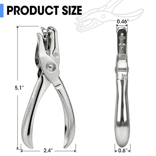 6 Pack Single Hole Punch, 1/4" Paper Hole Puncher - Image 3