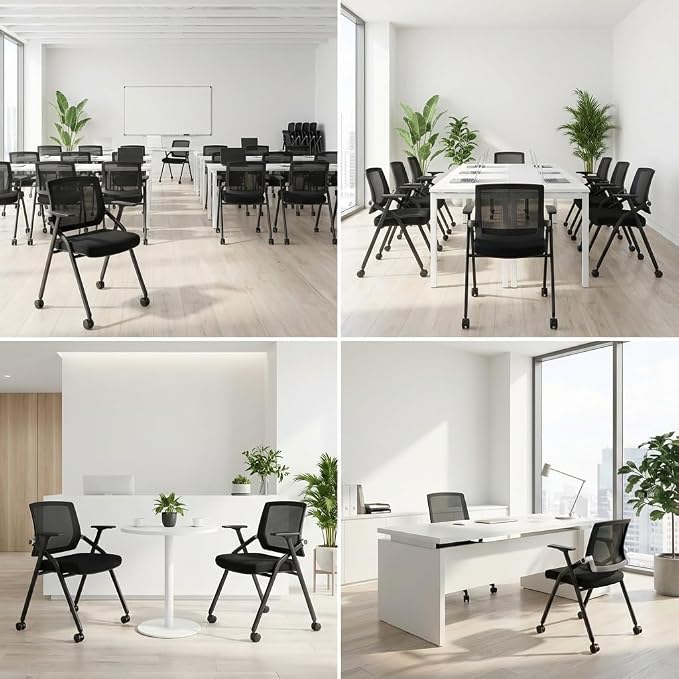 BLANEDUO, 2 Pack Stackable Conference Room Chairs - Image 6