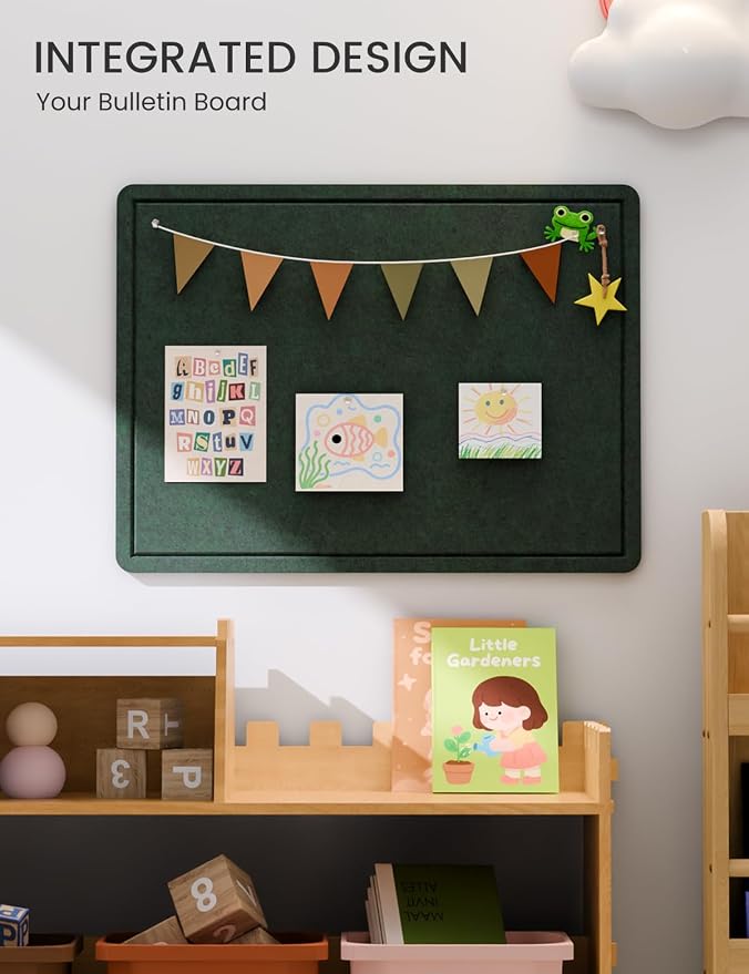 Fluxynara Bulletin Board, 23.6" x 17.5" Cork Board Alternative - Image 6