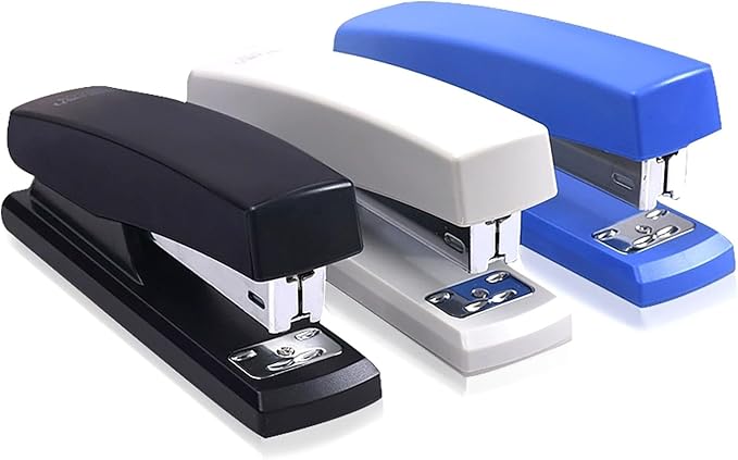 Desktop Staples, 4.8 Inch Labor Saving Black Stapler - Image 4