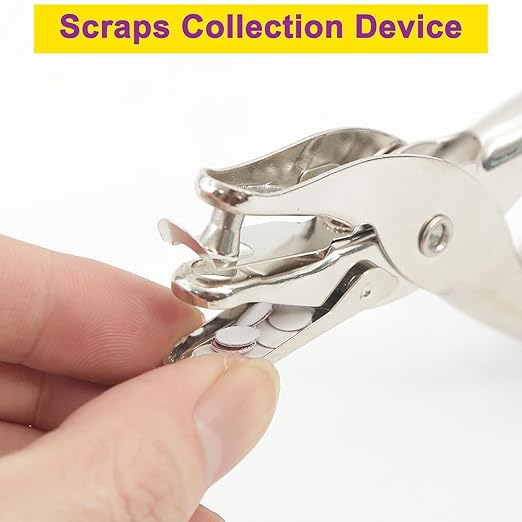 Decymis 2 Pieces Small Single Hole Punch, 1/4 Inch One Hole Paper Punch - Image 2