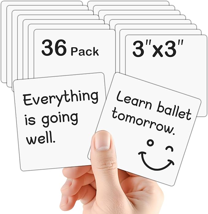 36 Packs, Magnets White Board Labels, Magnetic Sticky Notes on Fridge, Door by Unknown