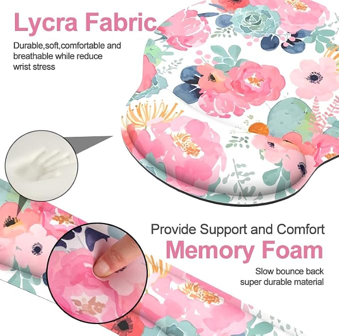 Ergonomic Mouse Pad with Wrist Rest and Keyboard Wrist Rest, Mousepad and Wrist - Image 3