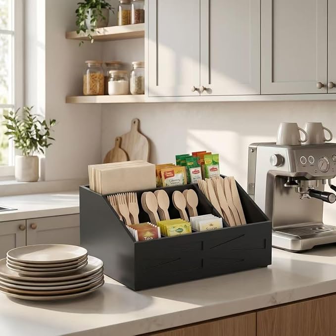 Large Mail Organizer Countertop, Farmhouse Desk and Kitchen Countertop Storage - Image 3