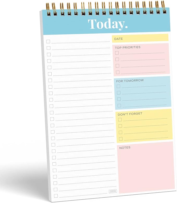 Sweetzer & Orange Daily & Weekly To Do List Notepad – Undated Work Planner & by SweetzerOrange