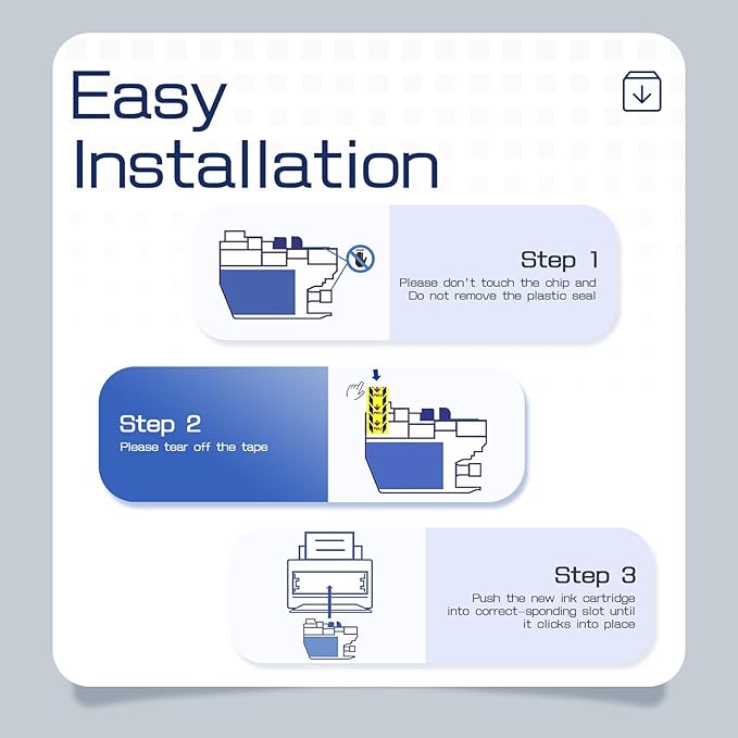 LC401XL LC401 High Yield MFC-J1010DW Ink Cartridges 5-Pack Compatible for Brother 401XL LC-401 Ink Cartridges Work with MFC-J1010DW MFC-J1170DW MFC-J1012DW MFC-J1800DW (2 Black, 1 Cyan Magenta Yellow)-DeskLoop Office