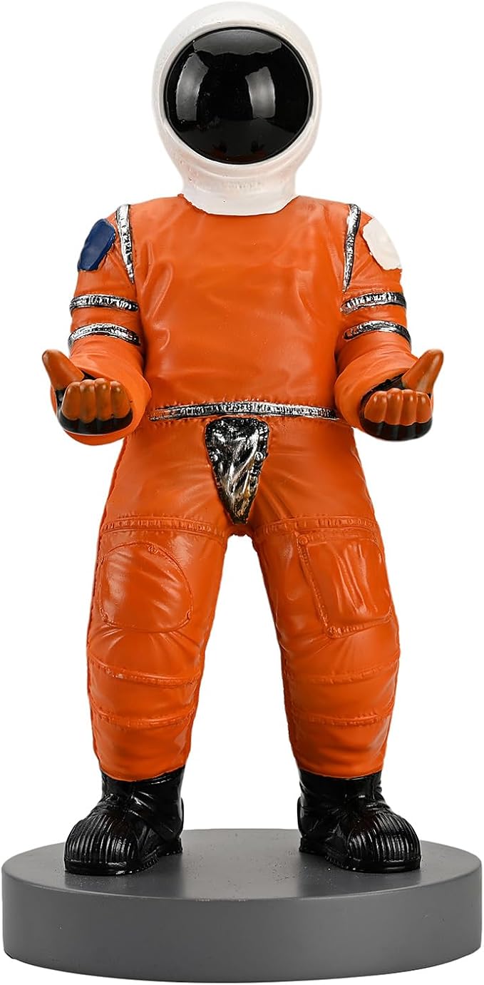 Astronaut Mobile Phone & Pen Holder, Device Stand, Desk Organizer Decorative Pencil Holder(Orange&Black)-DeskLoop Office