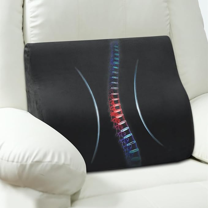 AHUAWA Lumbar Support Pillow for Recliner Chair and Couch, Memory Foam Back by AHUAWA