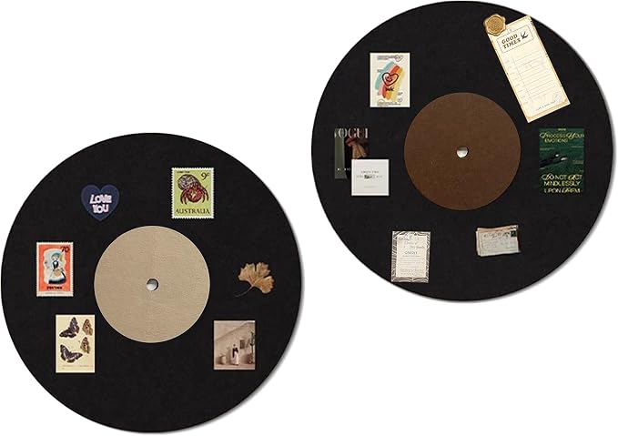 Vinyl Record Felt Bulletin Board by LIYAOLI