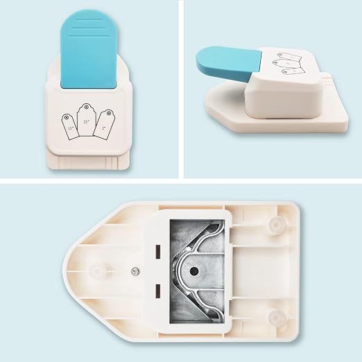 3 in 1 Craft Tag Punch Gift Tag Paper Punch，Paper Craft Tag Punch 1.5" 2" 2.5" - Image 3