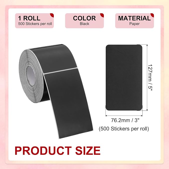 PATIKIL 3 x 5 Inch Rectangle Inventory Color Coding Labels 1 Roll, Square - Image 2