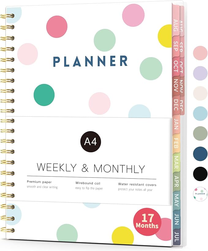 Aug 2026 - Dec 2027 Planner, Forvencer 17 Month Academic Planner 2026-2027 by Forvencer