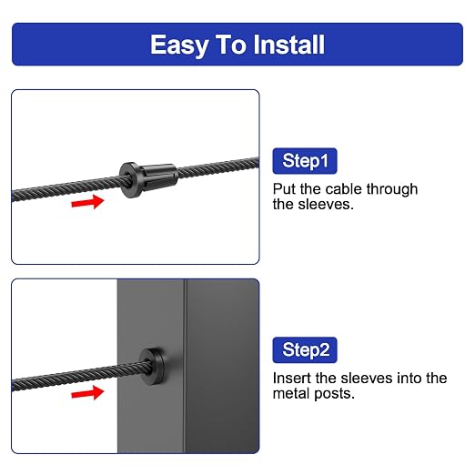 BLIKA Upgraded 100 Pack Stainless Steel Black Protector Sleeves - Image 3