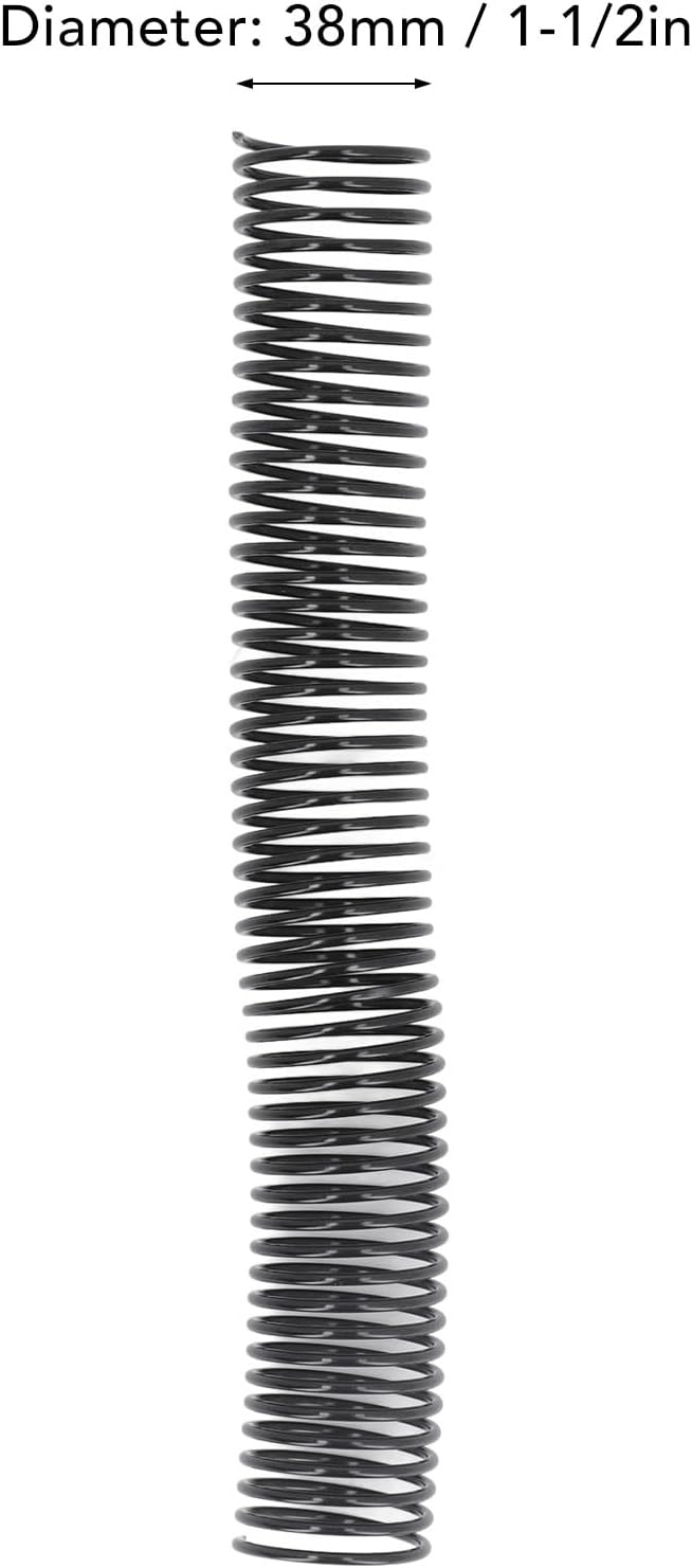 18 Pcs Plastic Spiral Binding Coil, 4:1 Pitch, 38mm Diameter, Reusable, Up to 310 Sheets High Capacity Binding Coil, for A4 Paper, Documents, Business-DeskLoop Office