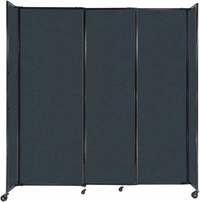 Versare Straightwall Sliding Portable Wall Partition | Freestanding Office by VERSARE