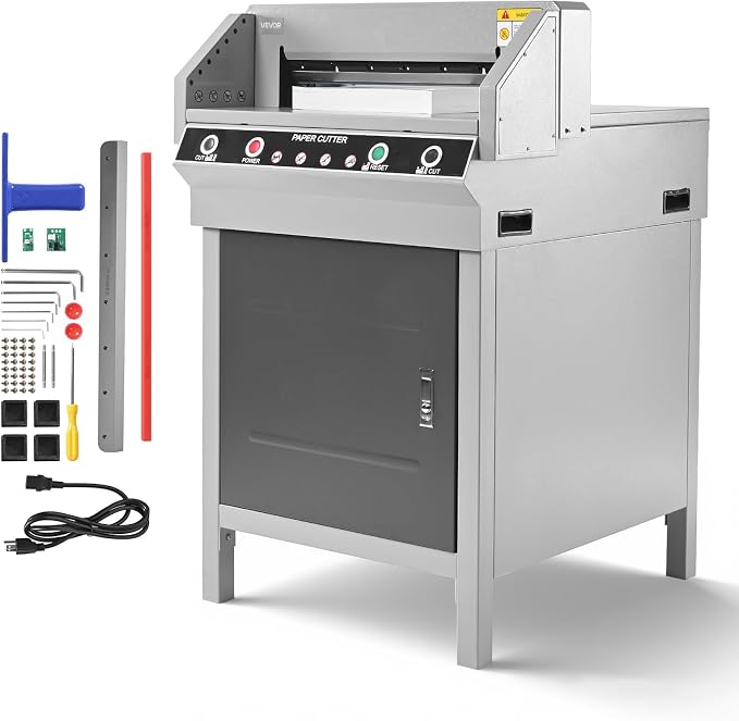 VEVOR Electric Paper Cutter, Heavy Duty Metal Paper Cutter Machine, 17.72 inch by VEVOR