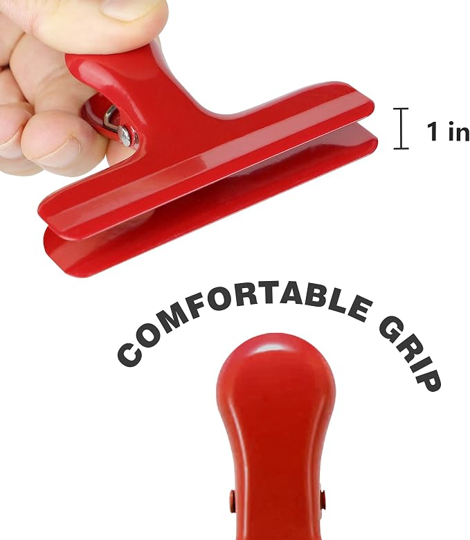 Chip Clips 10 Pack, 3 Inches Wide Metal Bag Clips - Image 4