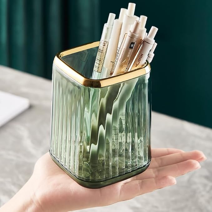 Pen Holder for Desk, Plastic Pencil Holder, Makeup Brushes Cup, Pen Cup Pencil - Image 3