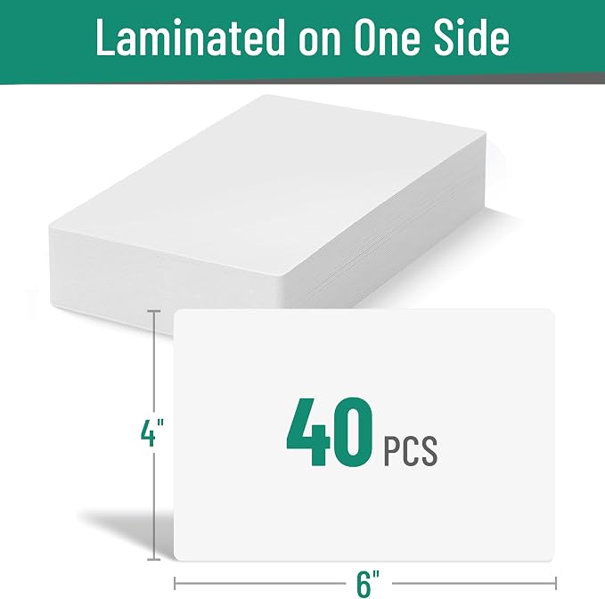 Mr. Pen- Dry Erase Index Cards, Large | Laminated on One Side, Erasable - Image 2