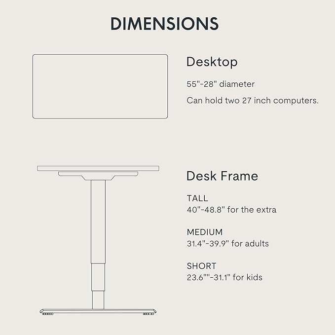 FLEXISPOT E6 Essential 3 Stages Dual Motor Electric Standing Desk 55x28 Inch Whole-Piece Board Height Adjustable Electric Sit Stand Desk（White Frame + Grey Wood Grain Desktop, 2 Packages）-DeskLoop Office