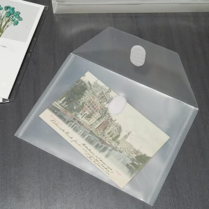 Anseal 48 Pack 5 x 7 Coupon Receipt Check Holder, Small Clear Plastic Envelope - Image 4