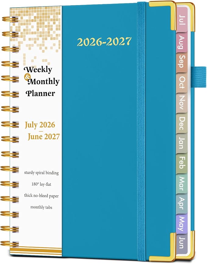 Academic Planner 2026-2027, Hardcover Weekly and Monthly Calendar Planner from by Unknown
