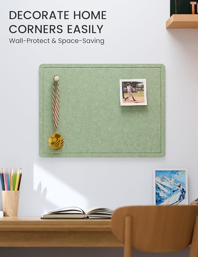 Fluxynara Bulletin Board, 23.6" x 17.5" Cork Board Alternative - Image 4