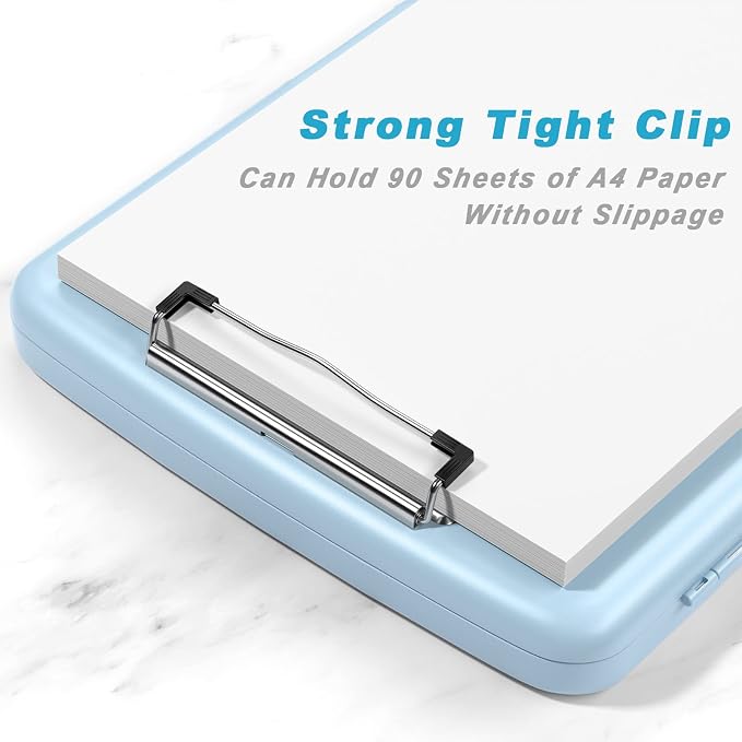Rimilak Clipboard with Storage, 8.5 x 11'' High Capacity Clip Board, - Image 3