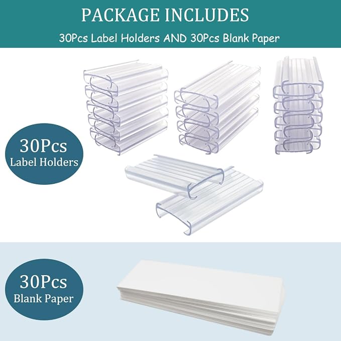 Wire Shelf Label Holders Compatible - Image 7