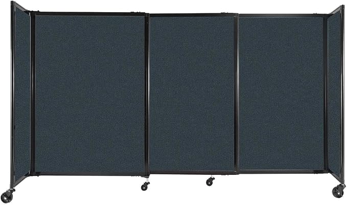 Versare Straightwall Sliding Portable Wall Partition | Freestanding Office by VERSARE