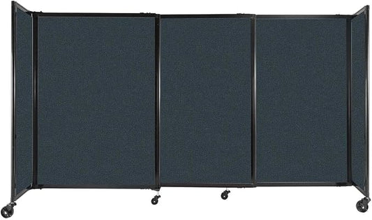 Versare Straightwall Sliding Portable Wall Partition | Freestanding Office by VERSARE