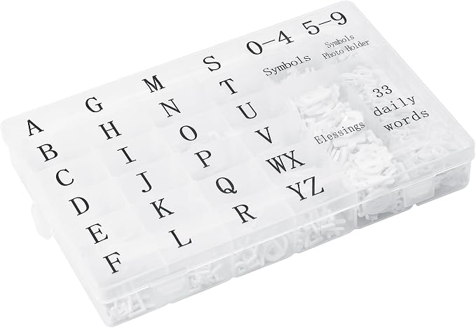 Pre-Cut Letters for Felt Letter Board, 739 Pieces Including Characters - Image 2