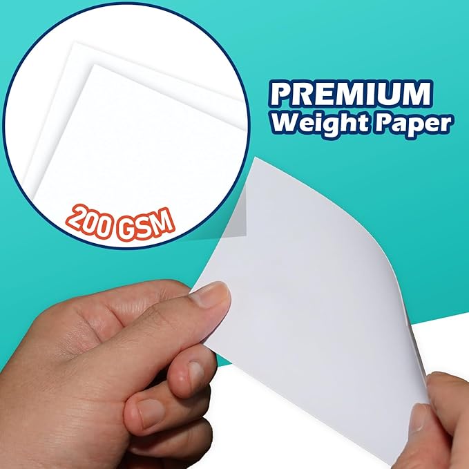 Blank Index Cards 3x5 Unlined Unruled Flash Note Cards 3" x 5", 200 GSM Heavy - Image 3