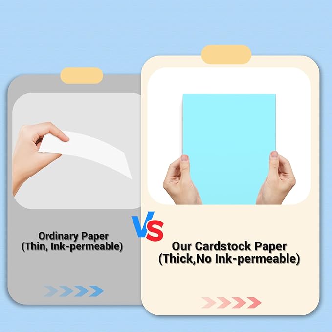 Cardstock 8.5 x 11, Thick Printer Paper 75 lb/200 gsm, 120 Sheets Card Stock - Image 4