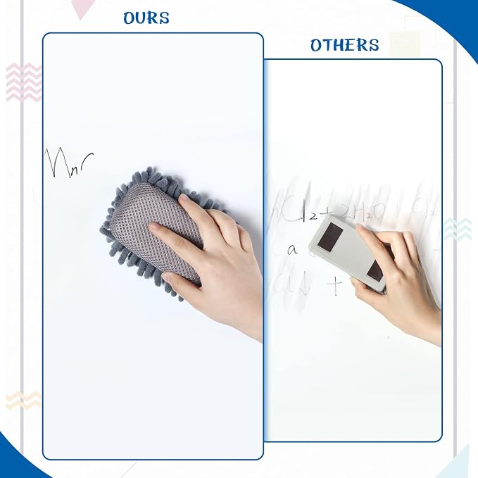 Epakh 8 Pcs Dry Erase Eraser Magnetic Microfiber Shag Whiteboard Eraser - Image 5