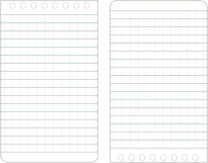 Weatherproof Top Spiral Notebook 3x5 Pocket Notepad with Waterproof Paper and Hard Cover, 100 Pages per Steno Pad, Graph Pattern (3" x 5", Yellow)-DeskLoop Office