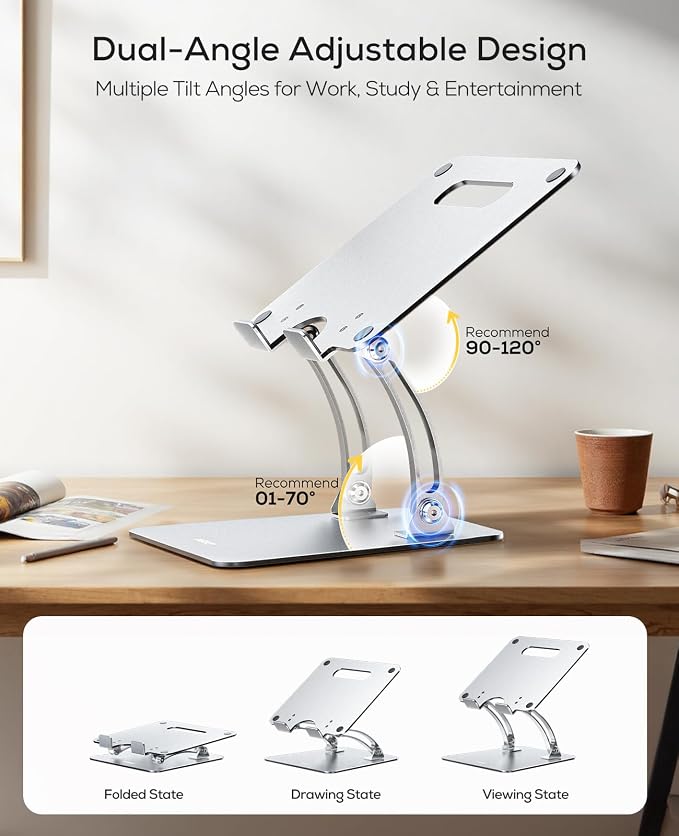 Nulaxy Ergonomic Adjustable Laptop Stand - Image 4