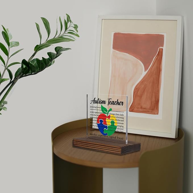 Autism Teacher Appreciation Gift, Special Education Teacher Thank You Sign - Image 5