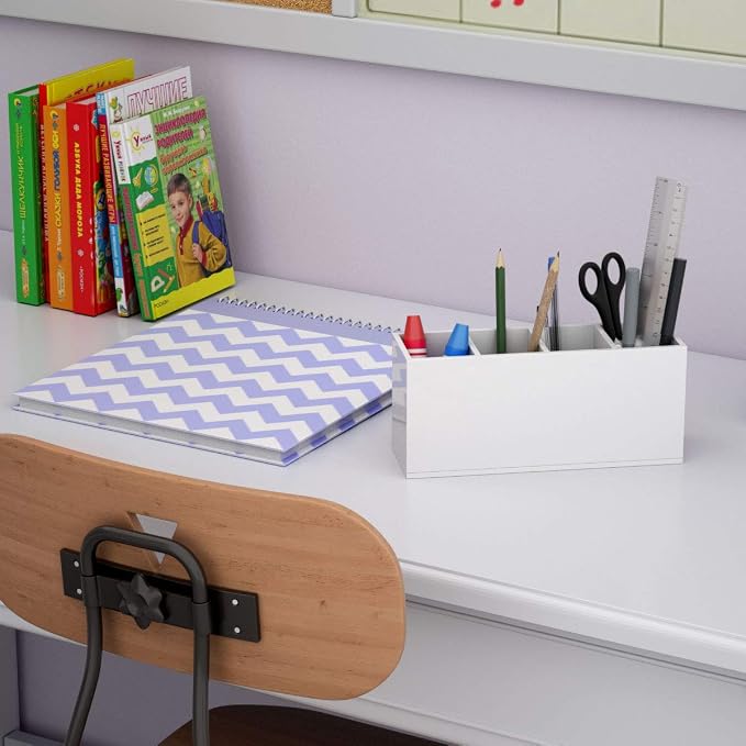 NIUBEE Acrylic Pen Holder 4 Compartments - Image 7