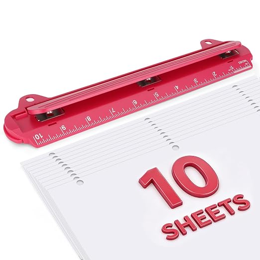3 Hole Punch Portable Binder Punch by Eagle