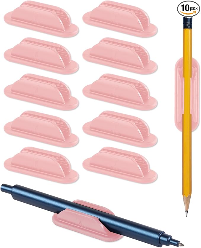 Tiizze Adhesive Pencil Holders for Desk Set of 10 by Tiizze
