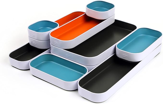 Three by Three Seattle 10 Piece Metal Organizer Tray Set - Image 3