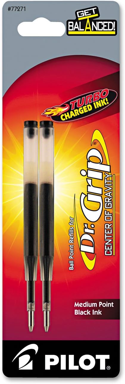 PILOT Dr. Grip Center of Gravity Ballpoint Ink Refill, Medium Point by PilotCorporationofAmerica