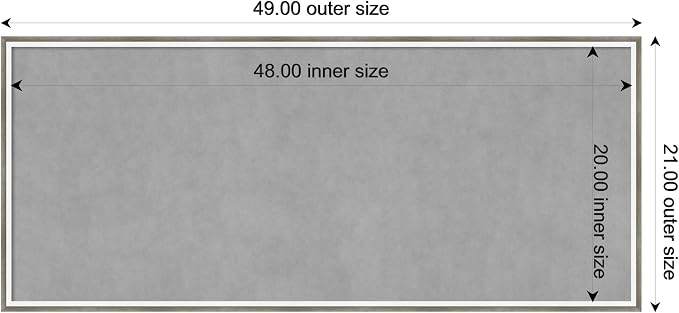 Amanti Art Silver Framed Magnetic Board 21x49 Oversize Vision Board - Image 4